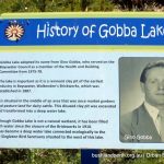 Gobba Lake Signage.