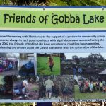 Gobba Lake Signage.